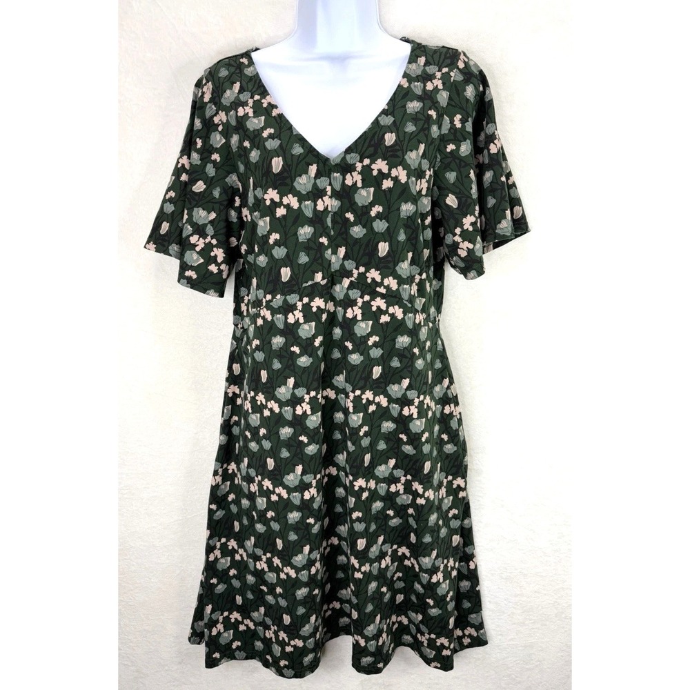 Pact Women's Fit and Flare Easy Dress Size Medium